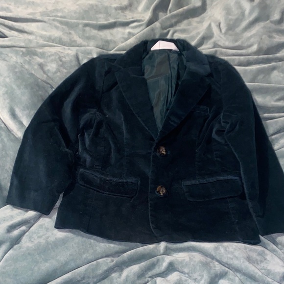 Cat & Jack Green Velour Blazer - Picture 1 of 4